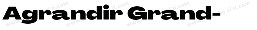 Agrandir Grand字体转换